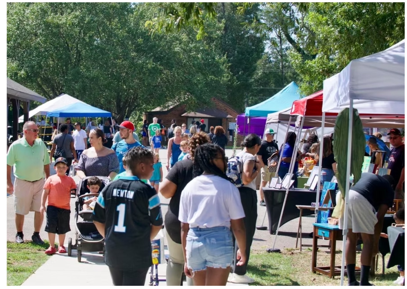 People gathered for the arts