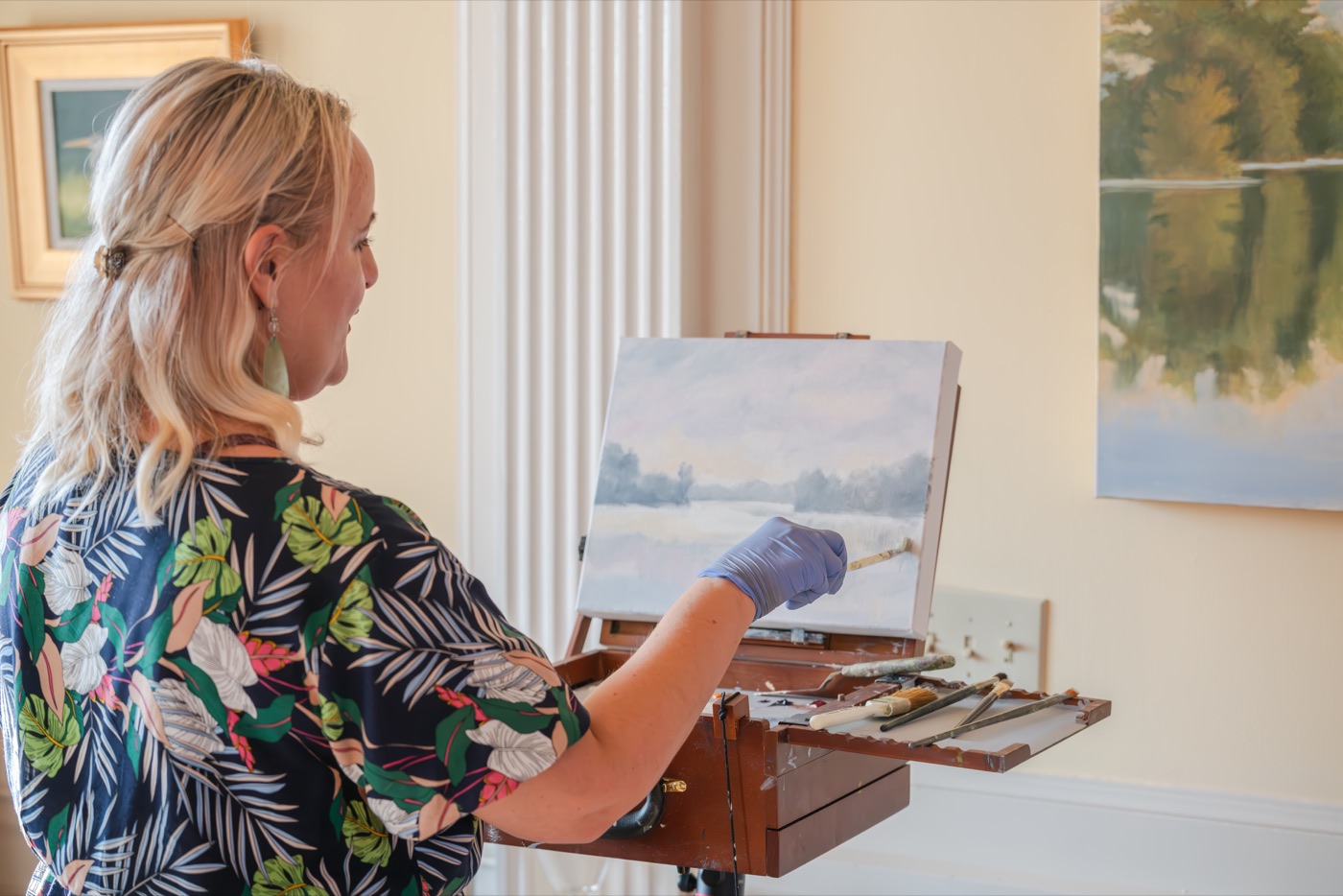 Artists at work