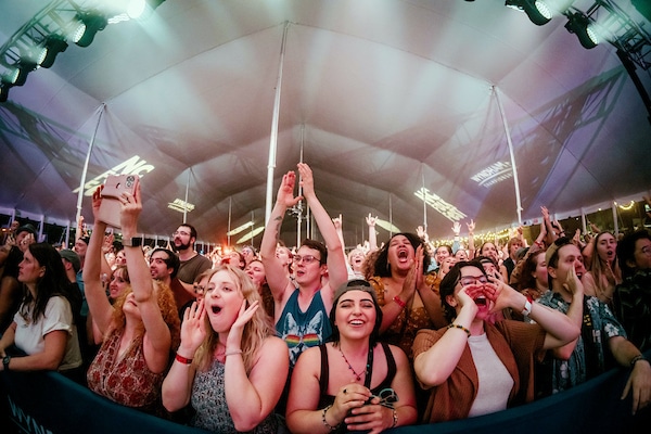 2025 NC Fold Festival crowd at a concert